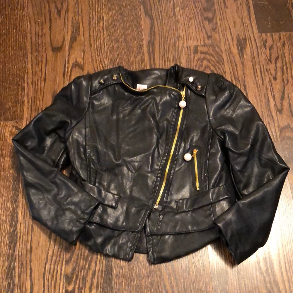Kids Faux Leather Jacket
